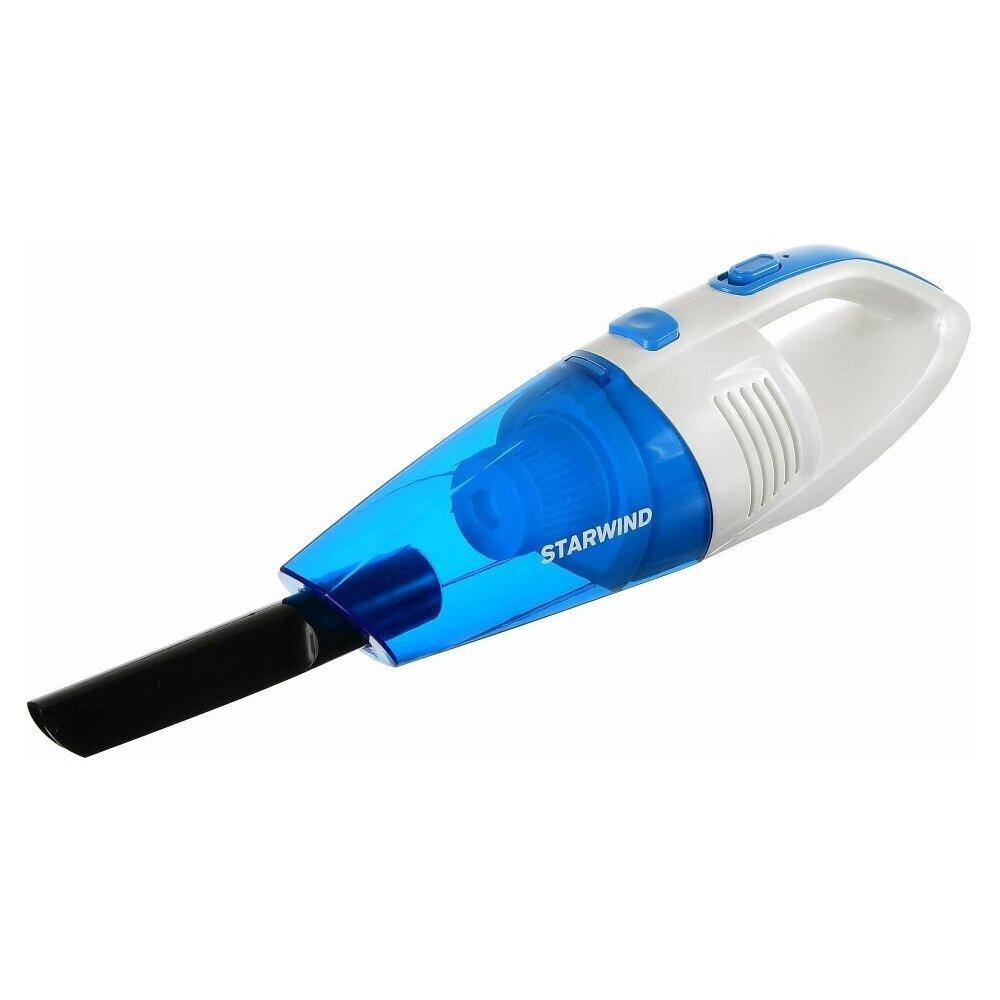 Автомобильный пылесос Starwind CV-140 белый/синий