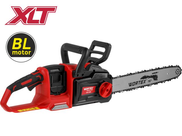 Аккум. пила цепная WORTEX CEC 4036 шина 40 см (16"), 3/8" LP, 1.1 мм XLT SOLO БЕСЩЁТ, 18В+18В (БЕСЩЕТ.ДВИГ., БЕЗ АКБ И ЗУ, 36 В (18+18), шина 40 см, м