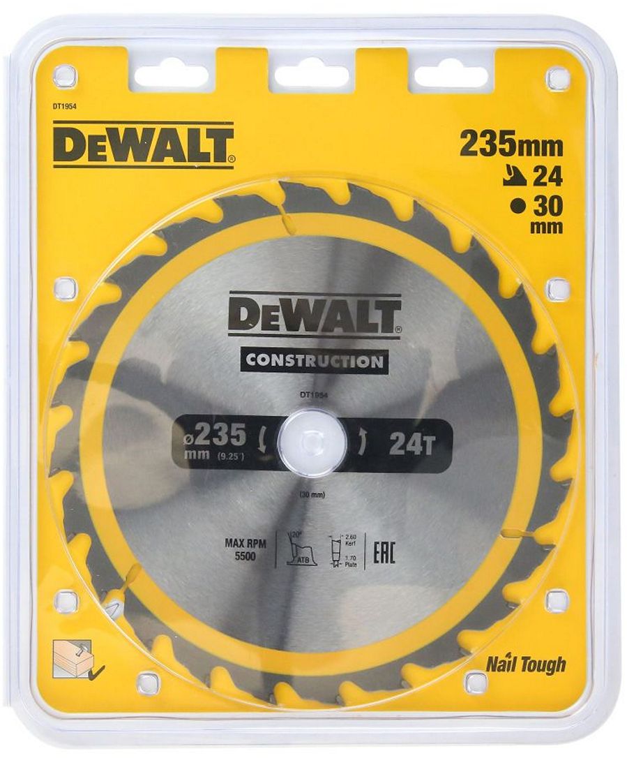 Диск пильный DeWalt DT1954-QZ