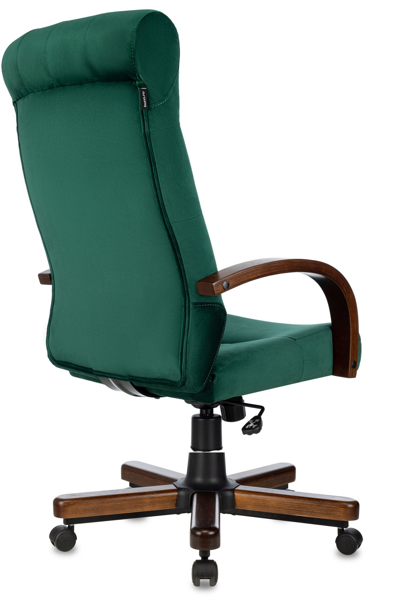 Офисное кресло Бюрократ T-9928WALNUT Fabric Italia зеленый (T-9928WALNUT/FABR/GN)