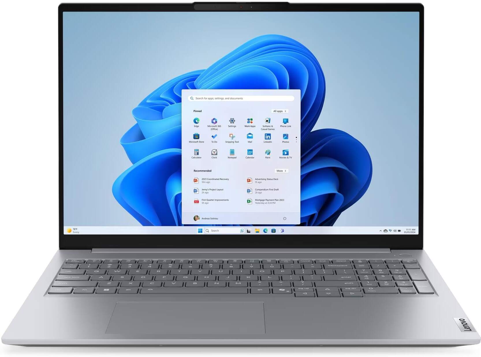 Ноутбук Lenovo ThinkBook 16 G8 IAL Arctic Grey (21SK007VRT)