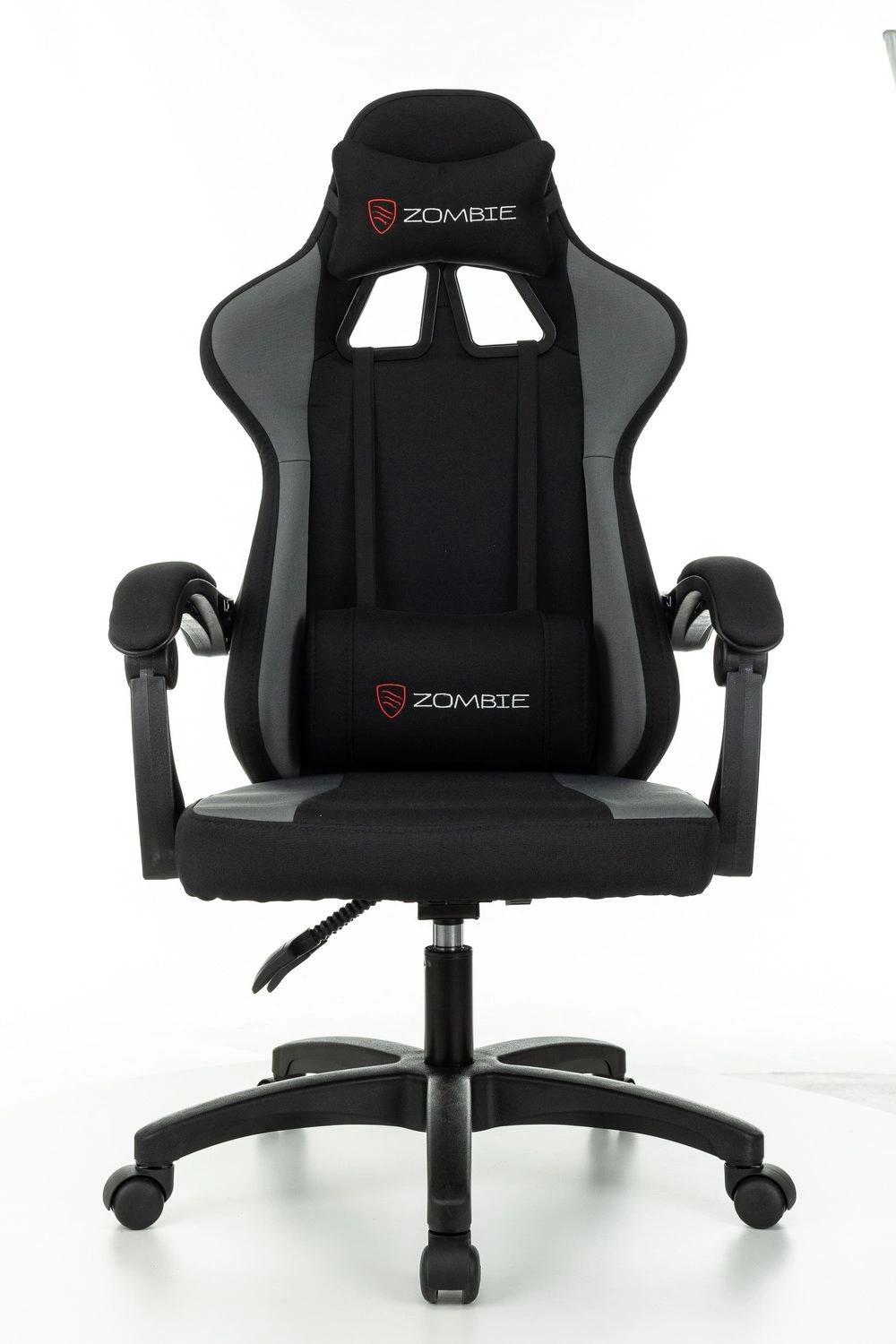 Геймерское кресло Zombie Rudger черный/серый пластик