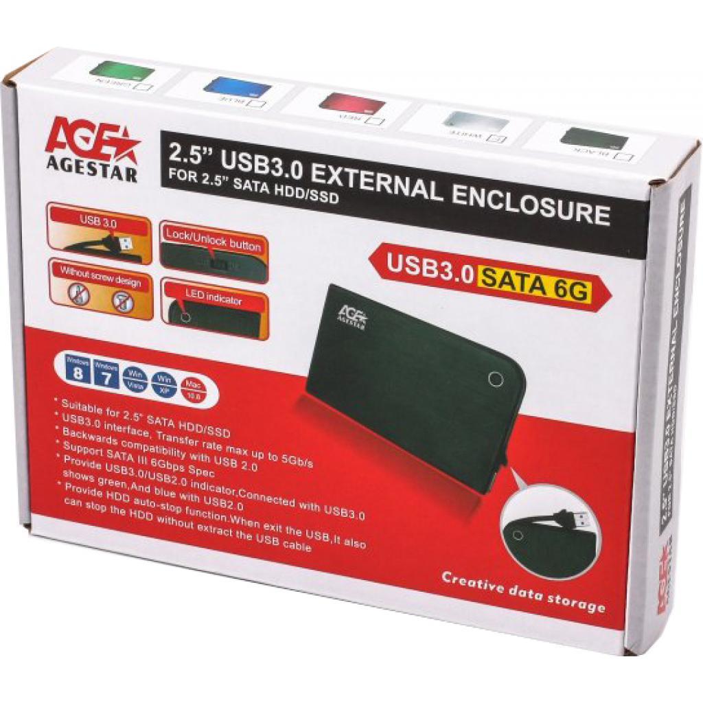 Бокс для накопителя AgeStar 3UB2A14 White