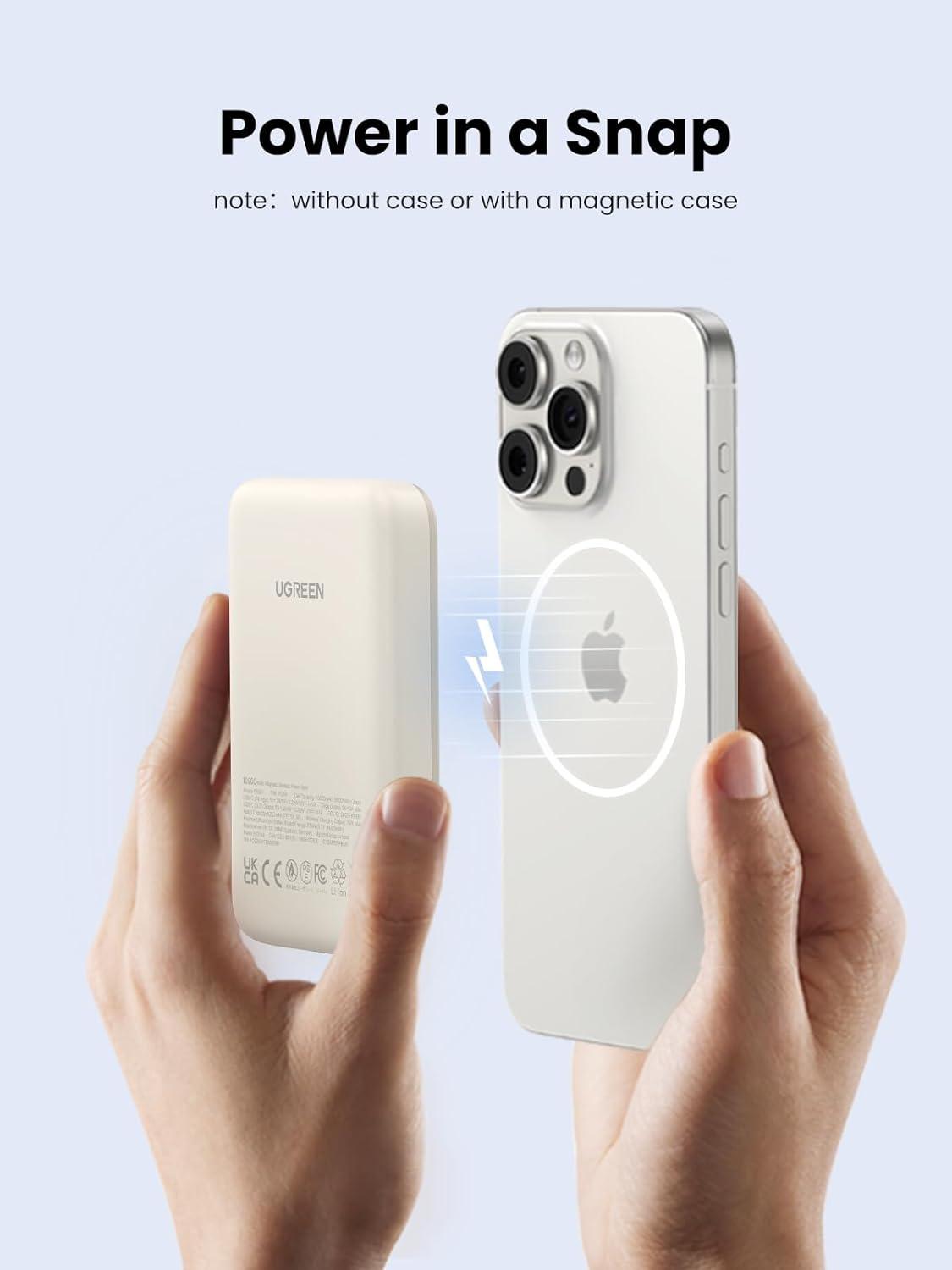 Портативное зарядное устройство Ugreen PB561 Off-White (25208)