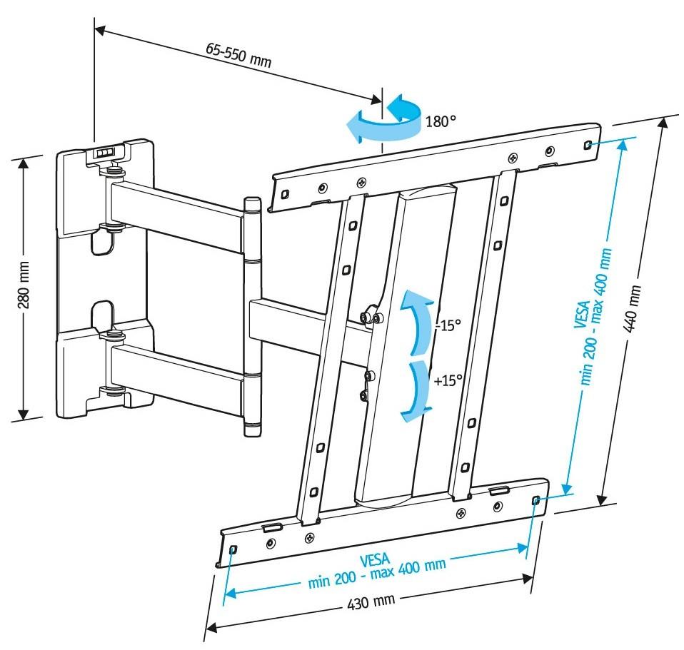Кронштейн Holder LCD-SU4601-B черный