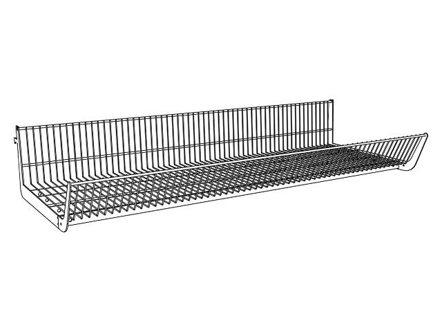 Корзина под наклоном высокая G-470 L-1000 /RAL 7035 / (каркас) (серый) (MAGO)