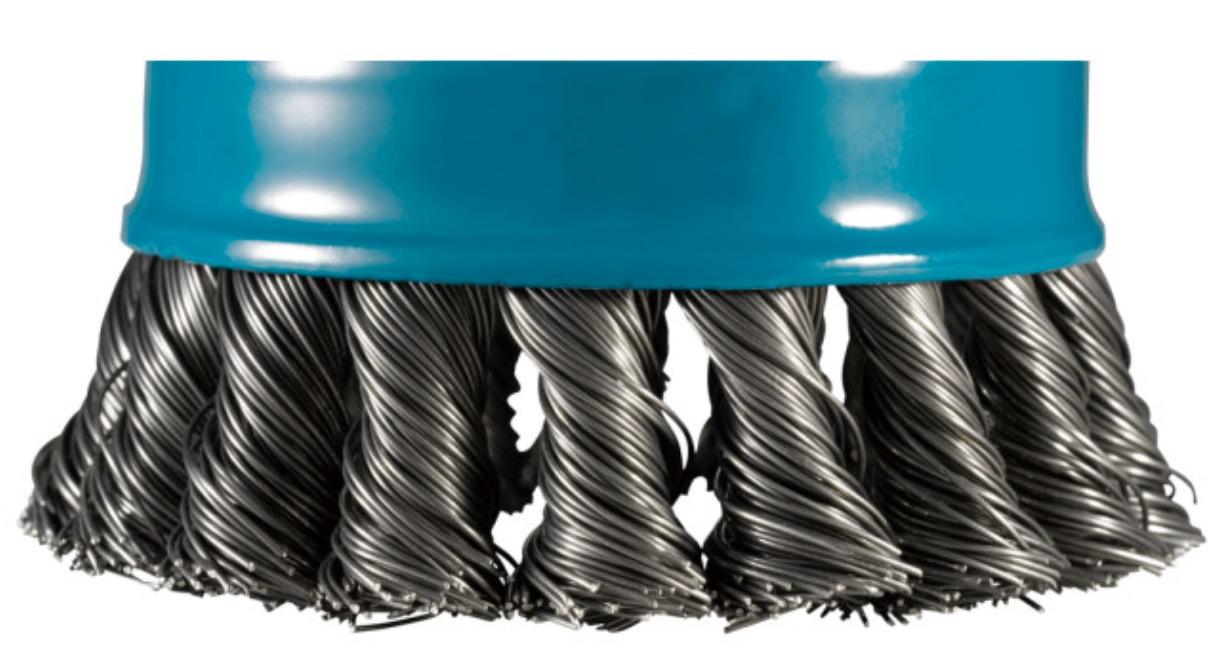 Щетка Makita D 80 мм 0,5 мм X-lock проволочная чашечная по металлу (D-73380)