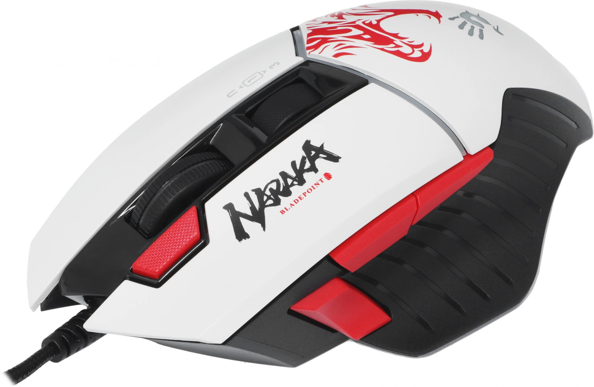 Мышь A4Tech Bloody W95 Max Naraka белый/рисунок