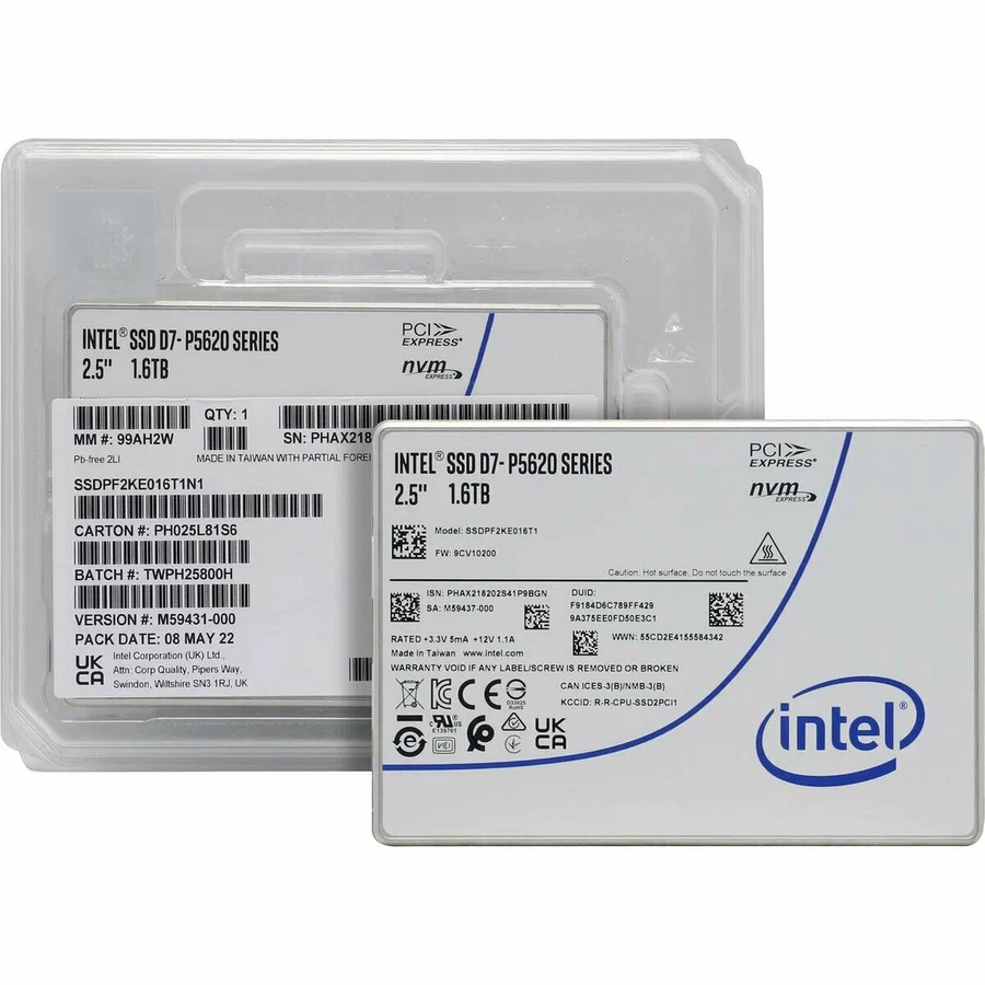 SSD диск Intel P5620 1.6TB SSDPF2KE016T1 (SSDPF2KE016T1N1)