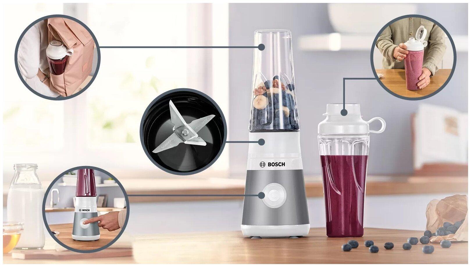 Блендер Bosch MMB2111T серебристый