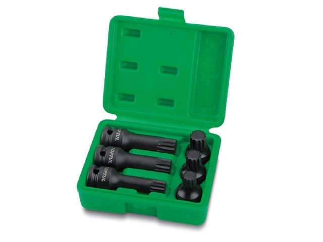 Набор головок ударн. 1/2" SPLINE M14-M18 6шт. TOPTUL