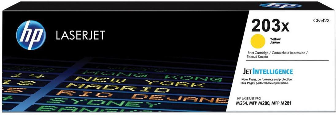 Картридж HP CF542X желтый