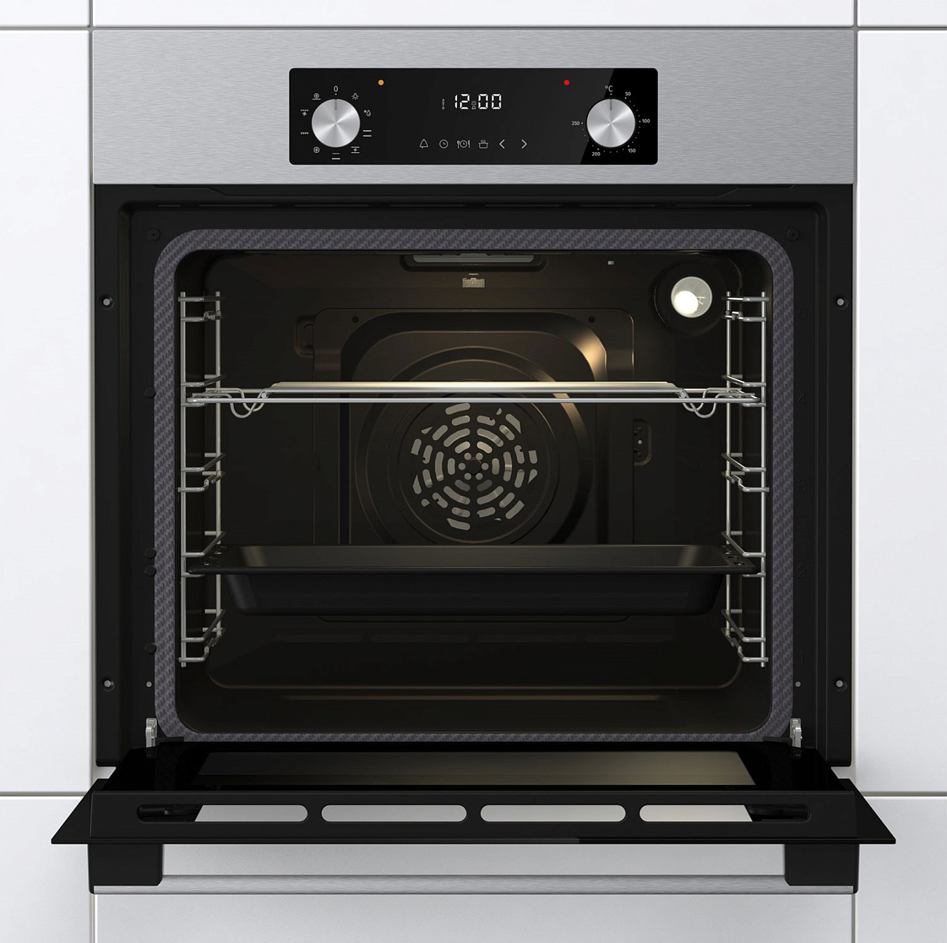Духовой шкаф Gorenje BO6737E02NX черный