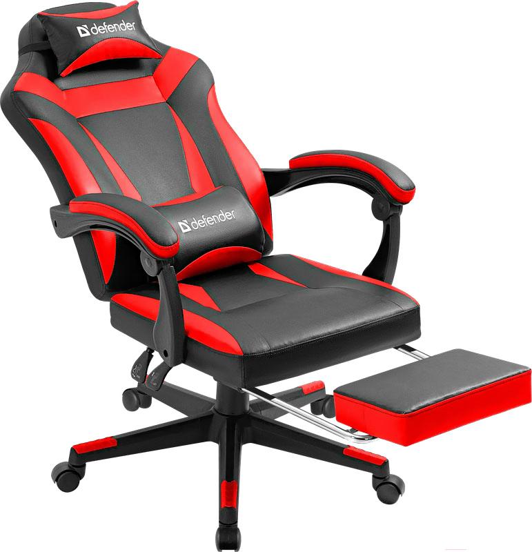 Геймерское кресло Defender Cruiser черный/красный (64344)