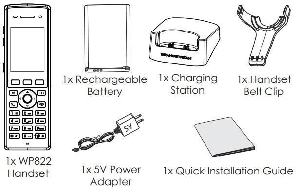 IP-телефон Grandstream WP822 серый