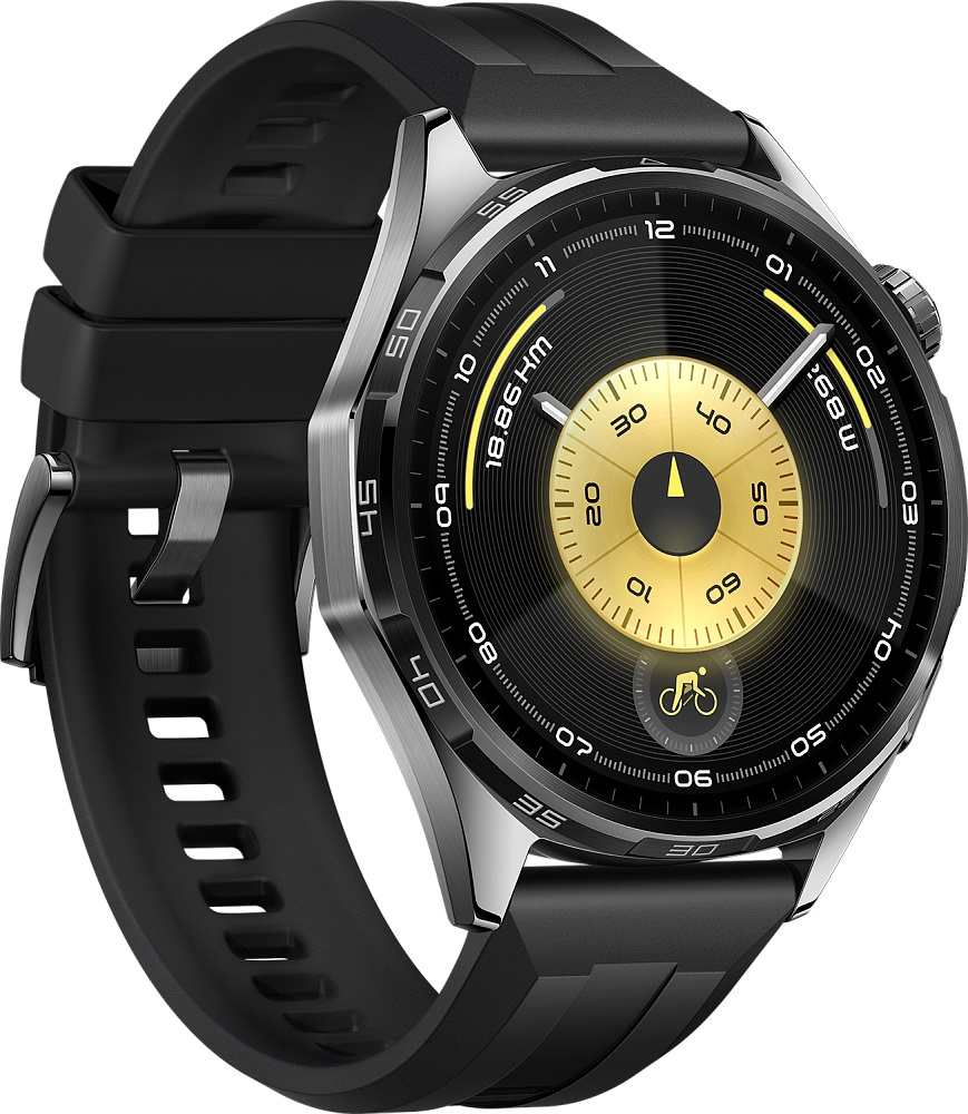 Умные часы Huawei Watch GT 6 46мм Black Fluoroelastomer Strap ATM-B19 (55020FWF)