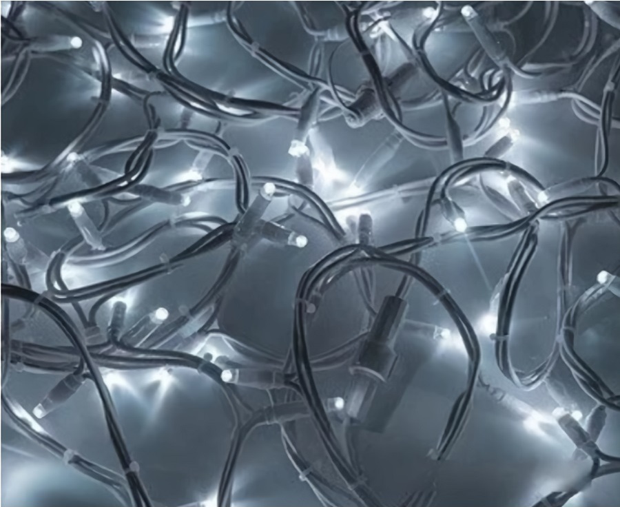 Светодиодная гирлянда ULED Стринг-лайт ULED-SL-100-24V-(W-F-FWW/FWW)