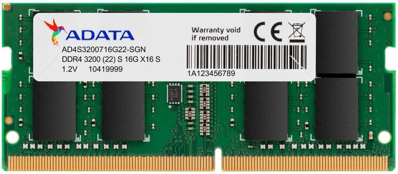 Оперативная память A-Data 8GB DDR4 (AD4S32008G22-SGN)