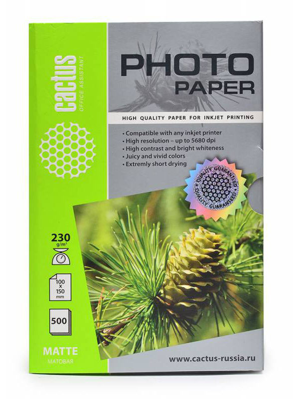 Фотобумага Cactus CS-MA6230500