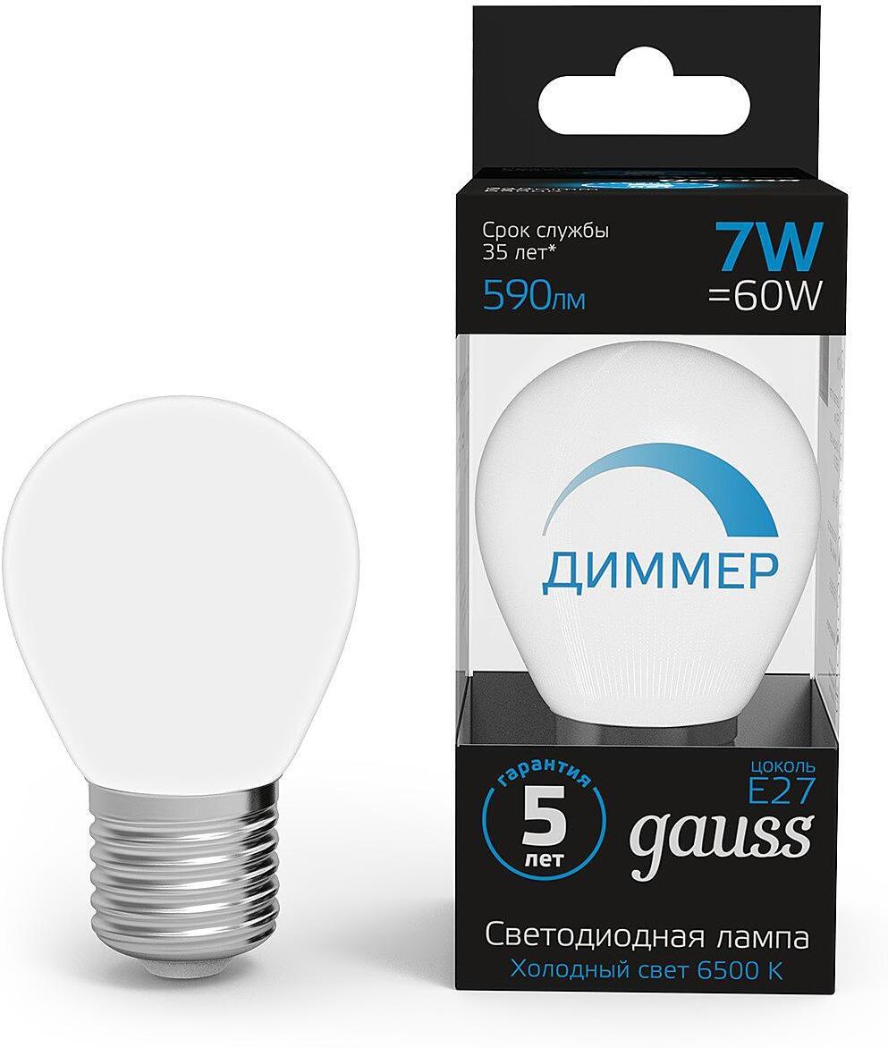 Светодиодная лампа Gauss 7Вт E27 150B 6500K (105102307-D)