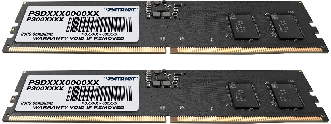 Оперативная память Patriot DDR5 2x16Gb 4800MHz Signature RTL PC5-38400 CL40 DIMM ECC 288-pin 1.1В (PSD532G4800K)