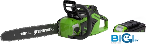 Электропила цепная Greenworks GD40CS18K4 1 АКБ 4Ач (2005807UB)