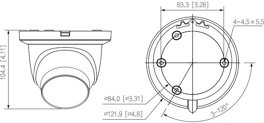 Камера видеонаблюдения Dahua DH-IPC-HDW5449TMP-SE-LED-0280B-S2