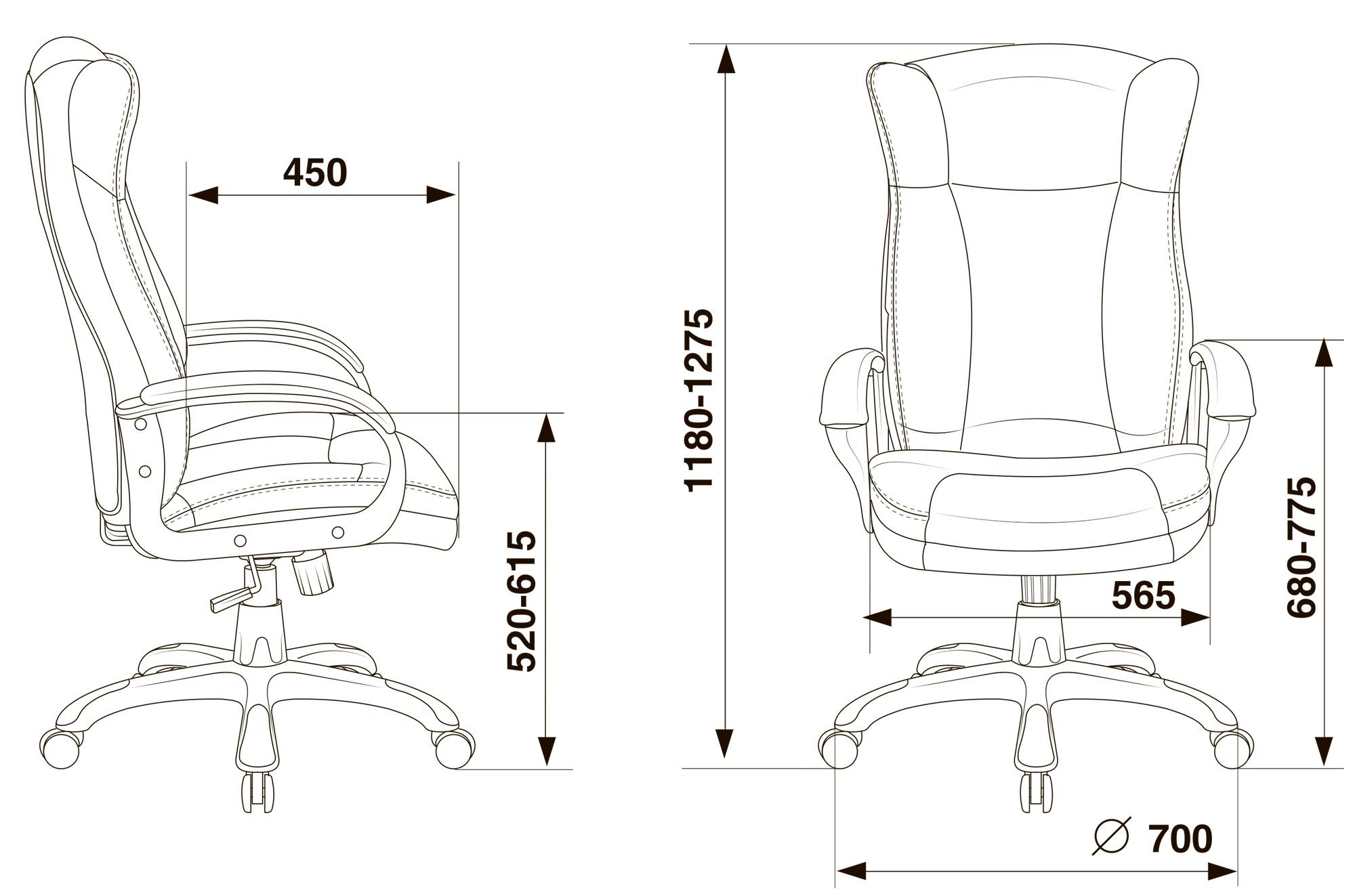 Офисное кресло Бюрократ CH-879N черный пластик (CH-879N/BLACK)