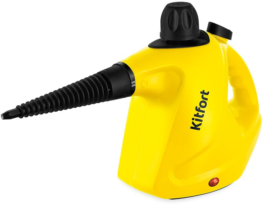 Пароочиститель Kitfort КТ-9138-3 черный/желтый