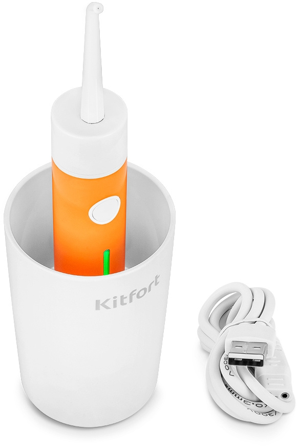 Ирригатор Kitfort КТ-2957-4 белый/оранжевый