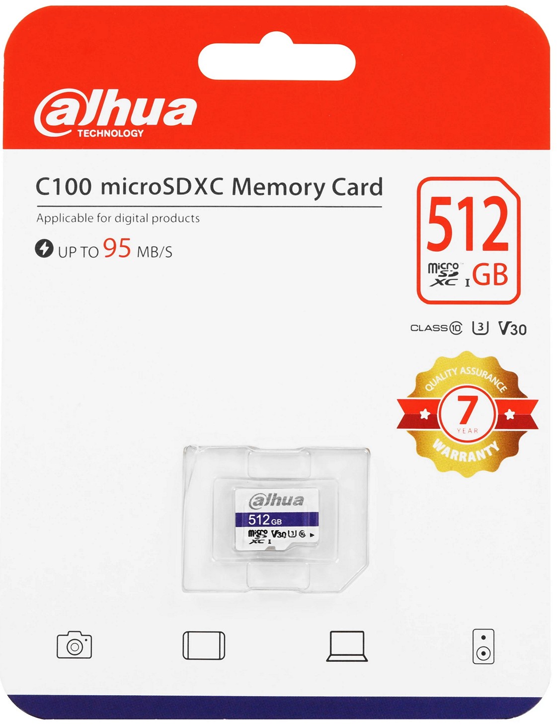 Карта памяти Dahua DHI-TF-C100/512GB