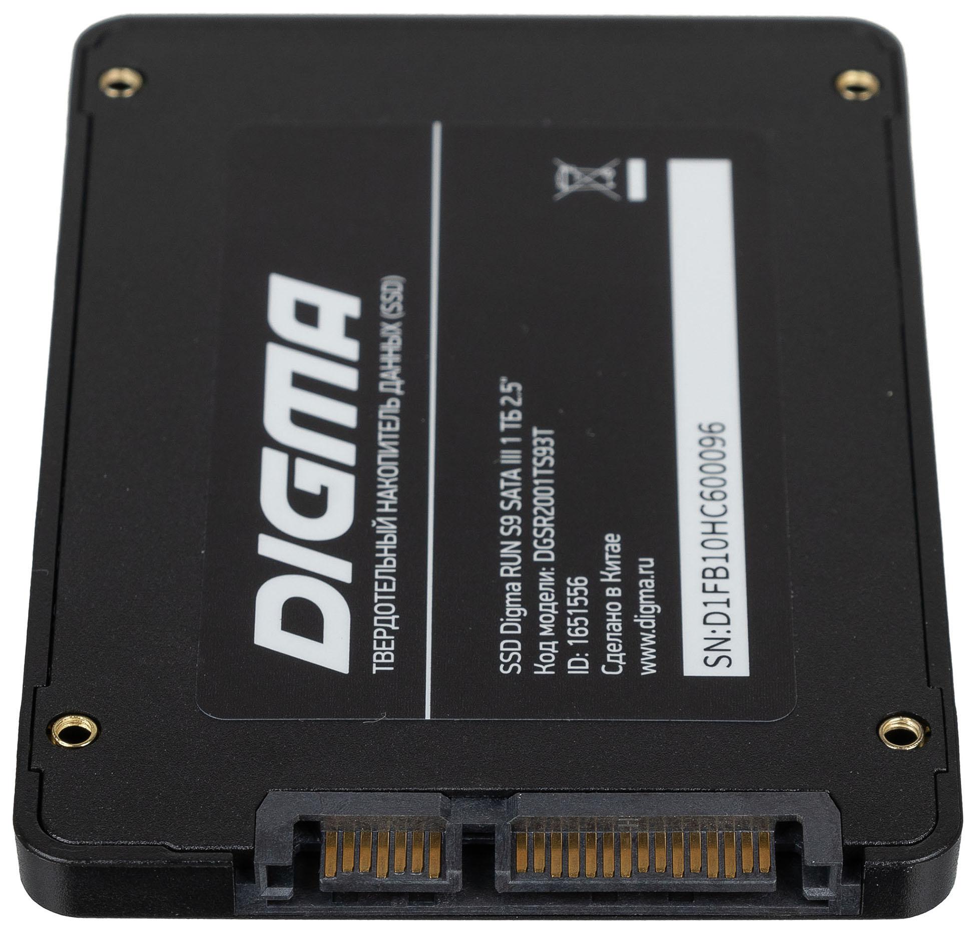 SSD диск Digma Run S9 1TB (DGSR2001TS93T)