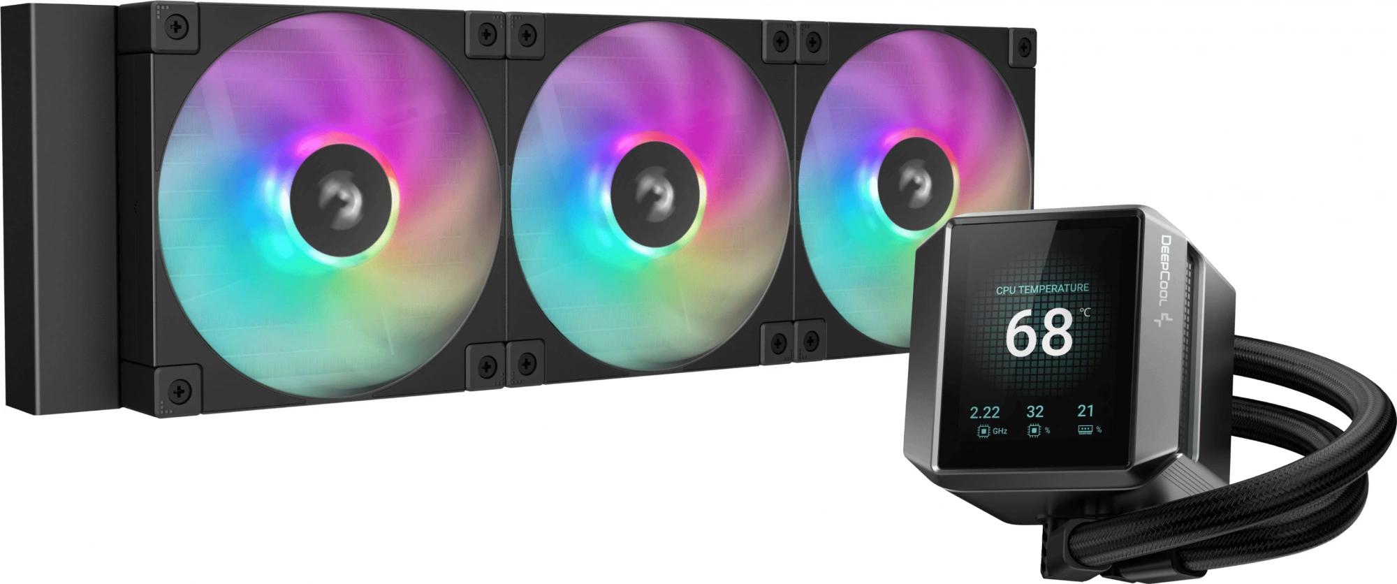 Система жидкостного охлаждения для процессора DeepCool Mystique 360 ARGB черный (R-LX750-BKADSNC-G-1)