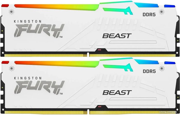 Оперативная память Kingston Fury Beast White 2x16Gb DDR5 (KF560C30BWAK2-32)