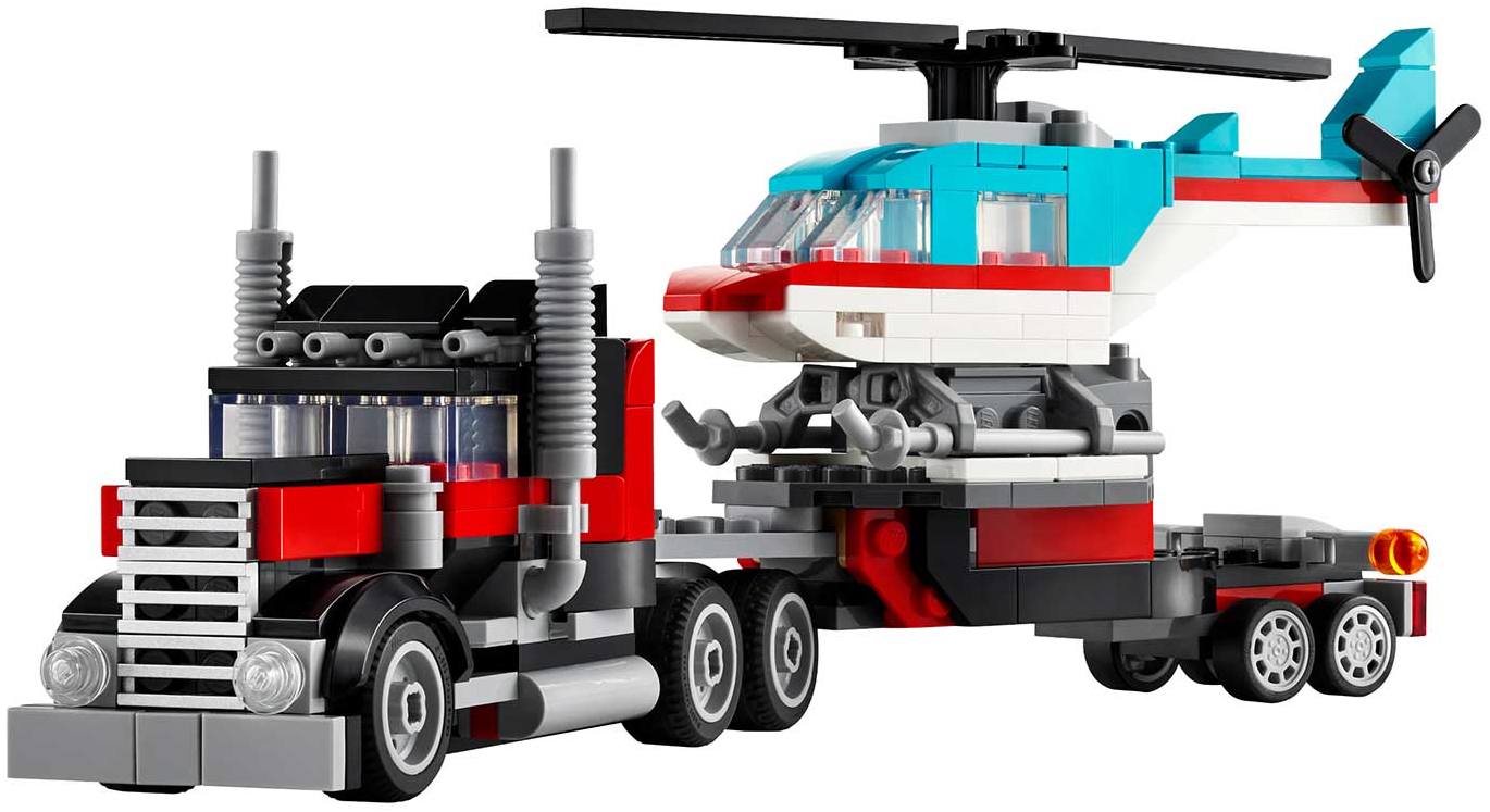 Конструктор Lego Creator Грузовик-платформа с вертолетом (31146)