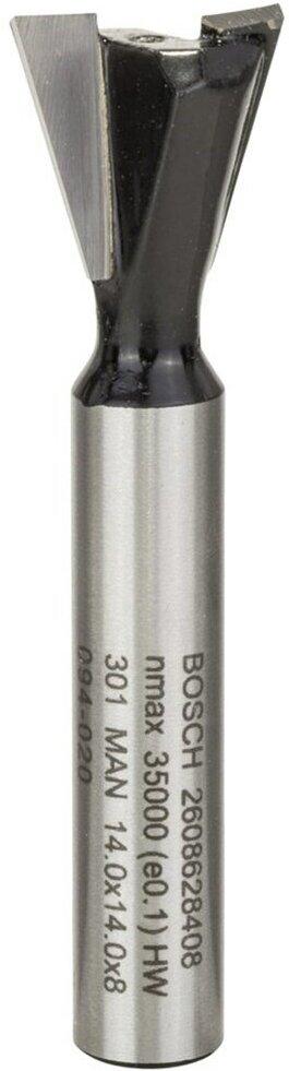 Фреза Bosch «ласточкин хвост» 8 мм D 14 мм L 15/55 мм угол 15 HM 2.608.628.408