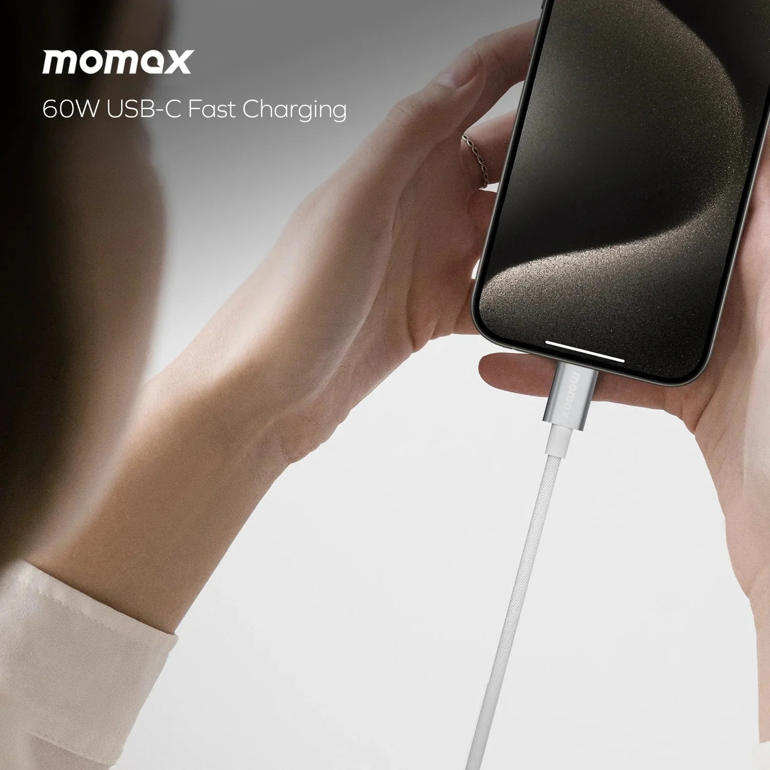 Кабель Momax Elite DC30W USB-C/USB-C 1.5м White