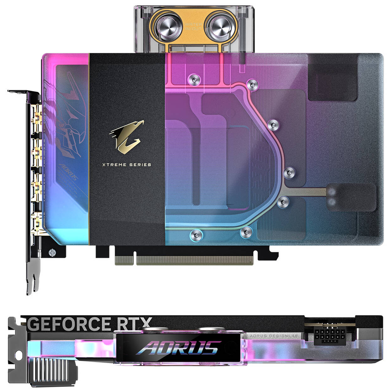 Видеокарта GigaByte Aorus GeForce RTX 5080 Xtreme Waterforce WB 16G GDDR7 (GV-N5080AORUSX WB-16GD)