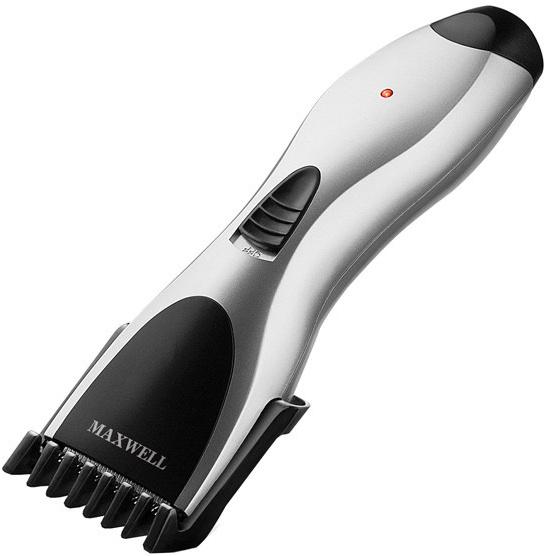 Машинка для стрижки волос Maxwell MW-2103 серебристый/черный