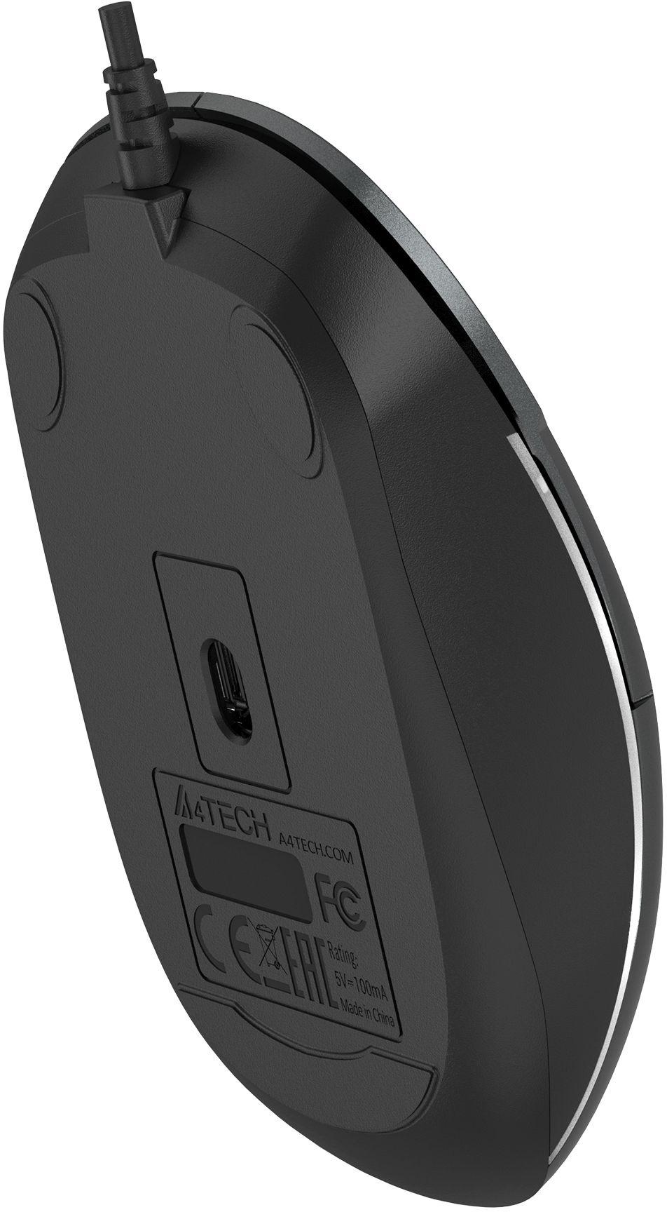 Мышь A4Tech Fstyler FM26 серый/черный/Smoky Grey