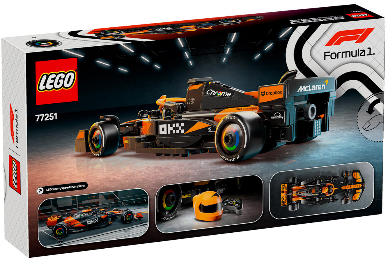 Конструктор Lego Speed Champions Гоночный автомобиль F1 McLaren Team MCL38 (77251)