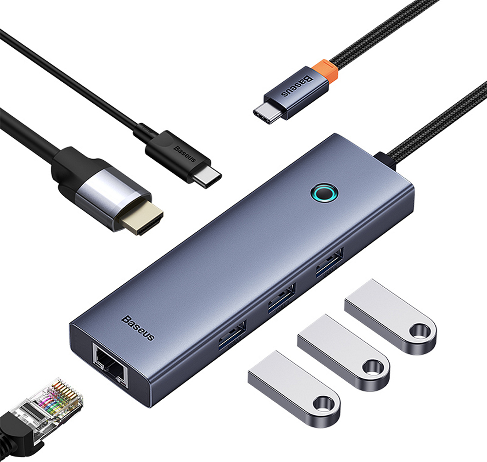 USB-хаб Baseus UltraJoy BS-OH151 Space Grey (B00052802811-00)
