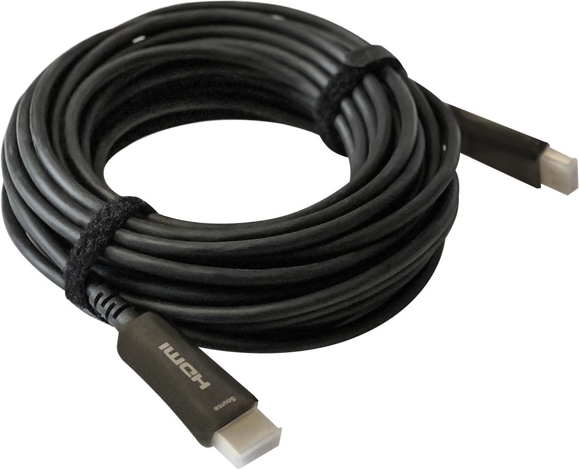 Кабель Digma HDMI 2.0 AOC HDMI (m)/HDMI (m) 20 м черный (BHP AOC 2.0-20)