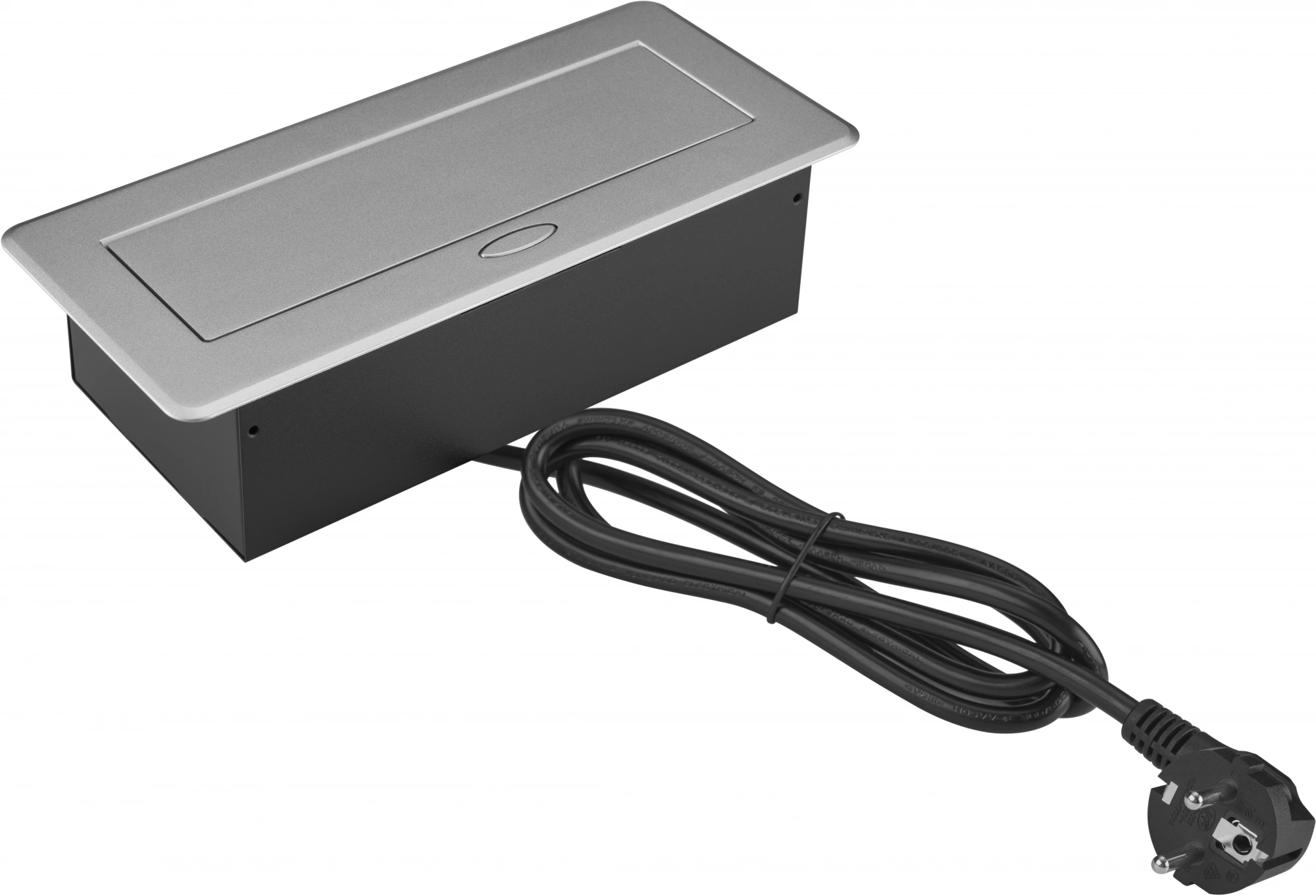 Розетка для столешницы Cactus CS-SOCKET-EU3-GYBK серый