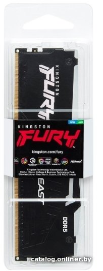 Оперативная память Kingston Fury Beast Black RGB DDR5 4x32GB (KF556C40BBAK4-128)