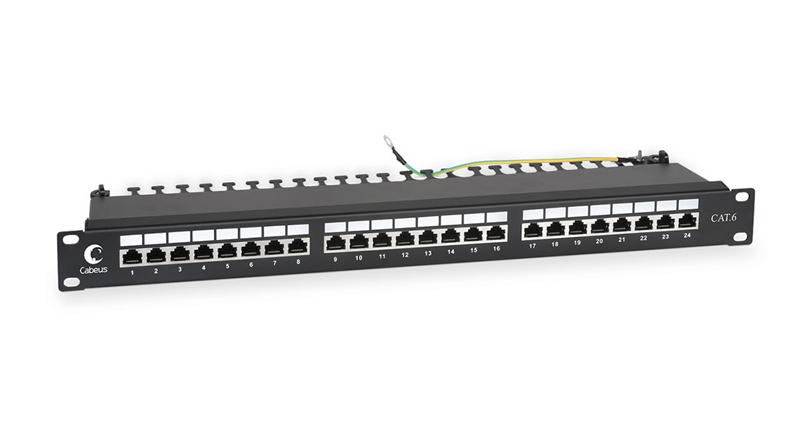 Патч-панель Cabeus PL-24-Cat.6-SH-Dual