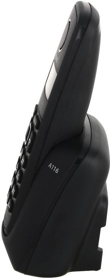 Радиотелефон DECT Gigaset A116 черный (S30852-H2801-S301)