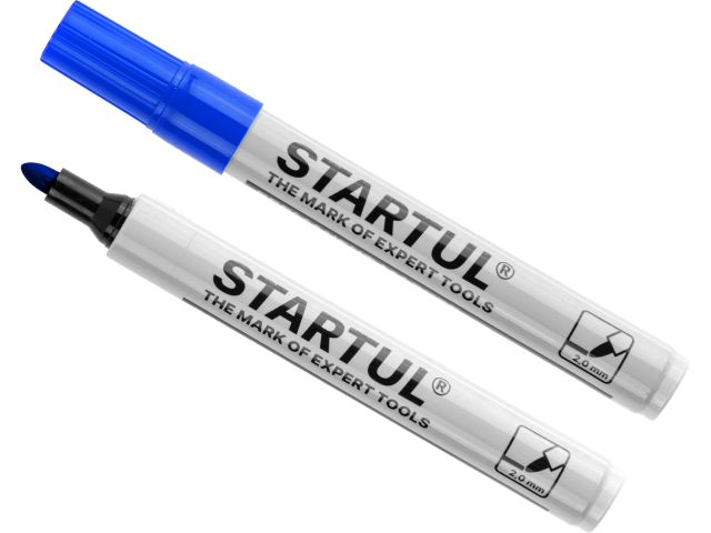 Маркер промышл. перманентный фетровый синий STARTUL PROFI (ST4340-02) (толщ. линии 2,0 мм)