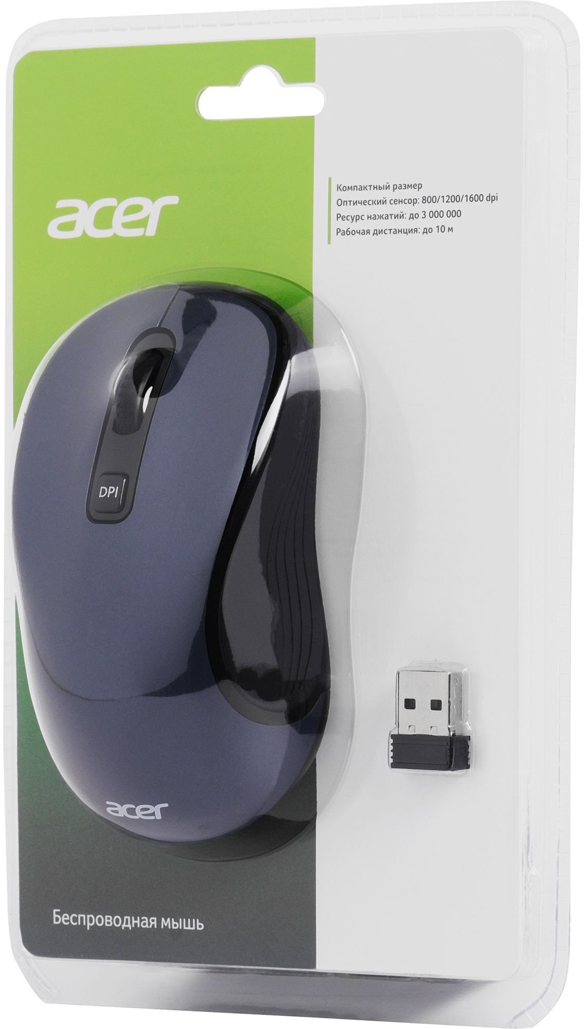 Мышь Acer OMR306 черный/серый (ZL.MCECC.021)