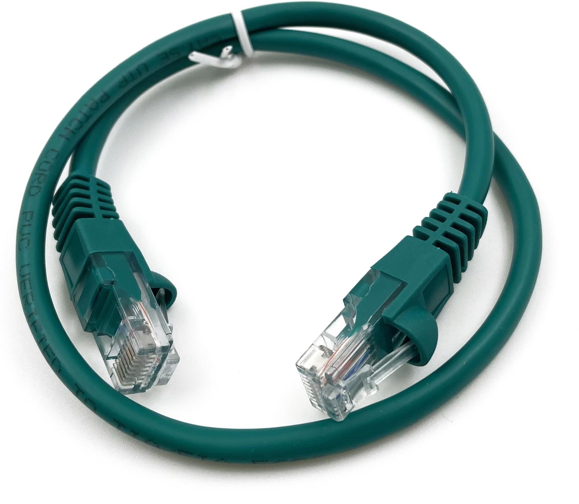 Патч-корд Buro UTP-5E-0,5M-GR зеленый 